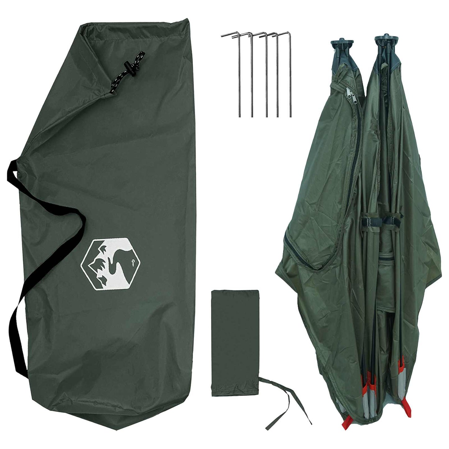 Hunting Tent Army Green 145 x 145 x 150 cm Polyester and Steel