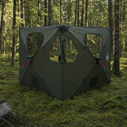 Hunting Tent 145 x 145 x 150 cm Army Green Polyester and Steel