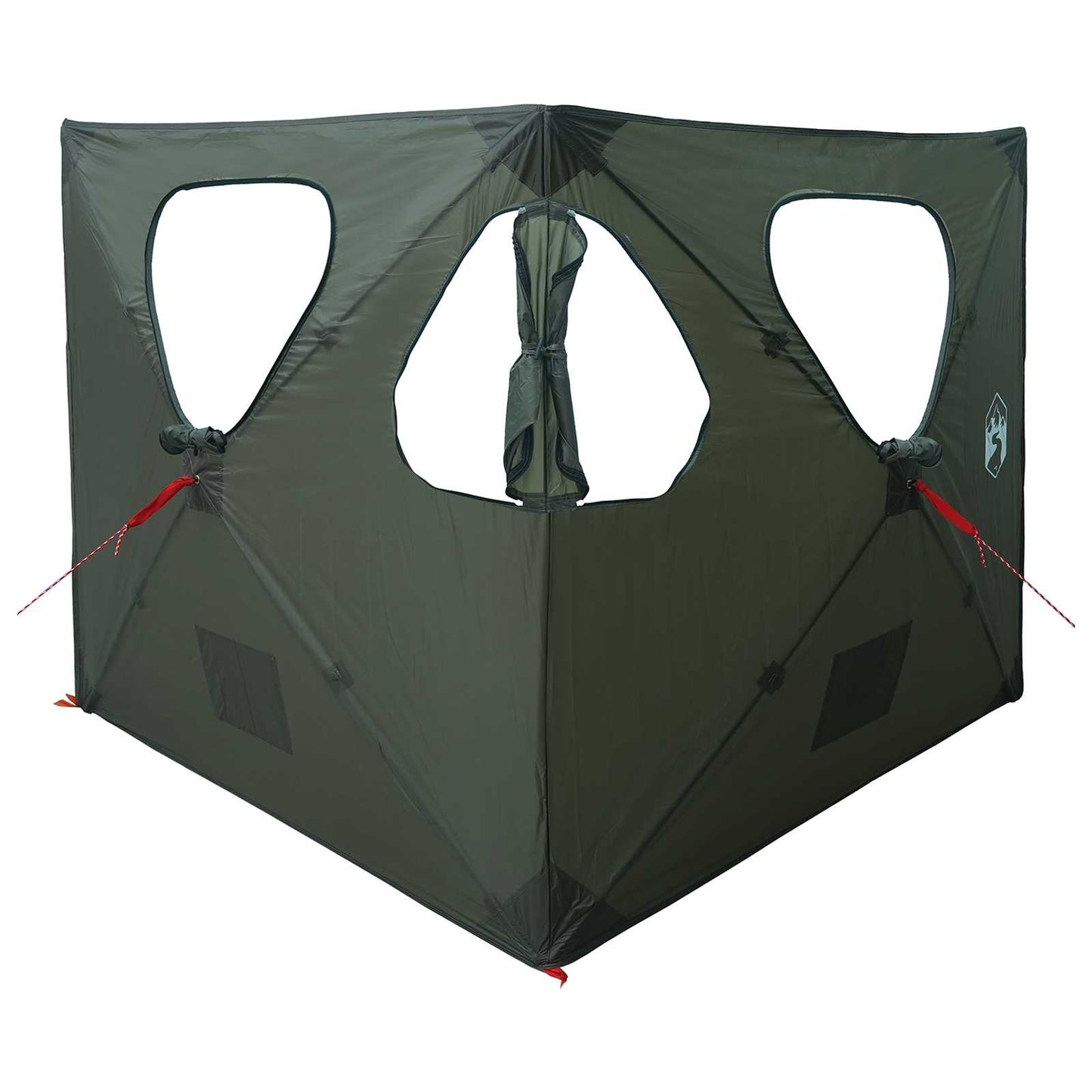 Hunting Tent Army Green 145 x 145 x 150 cm Polyester and Steel