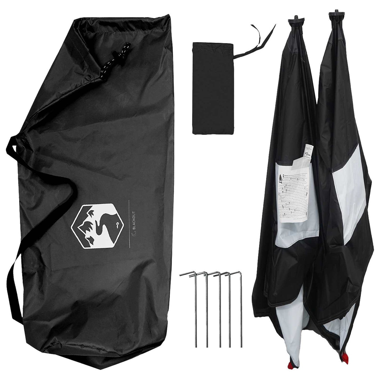 Hunting Tent with Roof White Blackout 145 x 145 x 150 cm