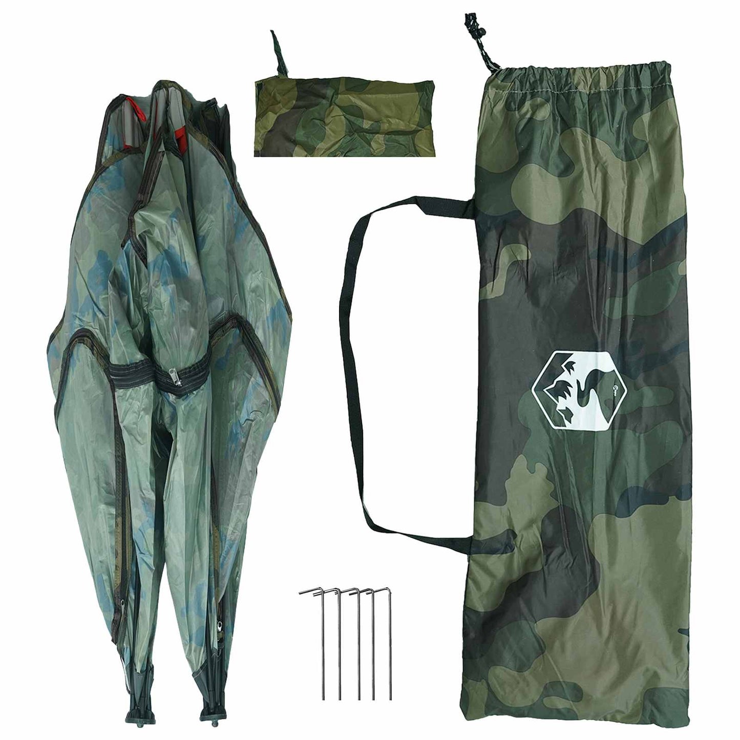 Hunting Tent Camouflage 145 x 145 x 150 cm Polyester and Steel