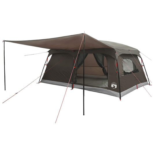 Family Tent Brown Grey 500 x 400 x 230 cm Polyester and Steel