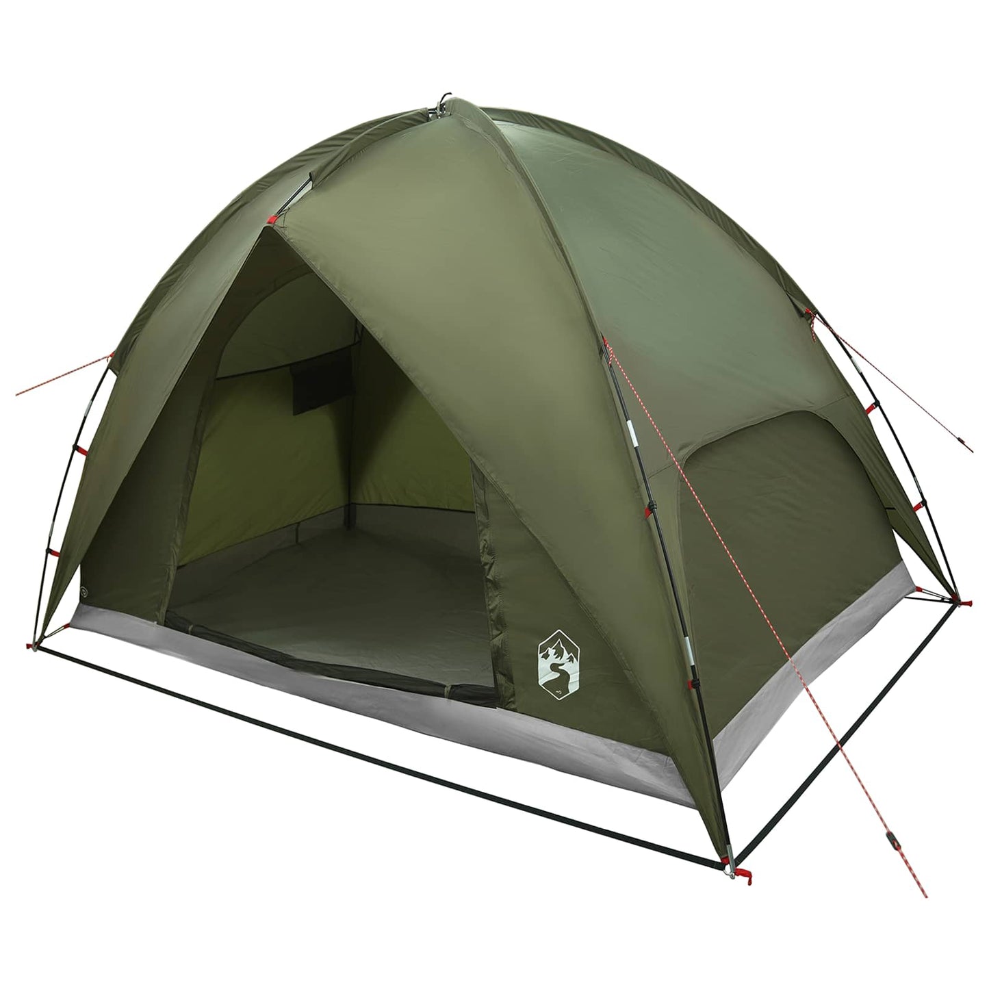 Camping Tent with Rainfly Water-resistant Dome Olive Green