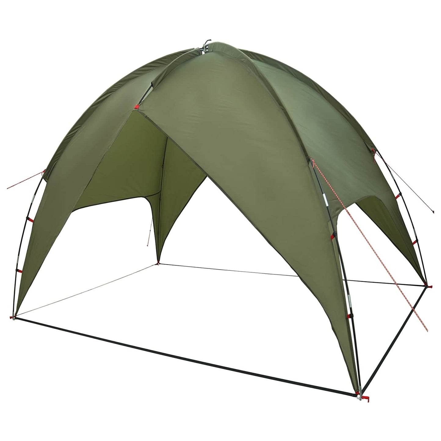 Camping Tent with Rainfly Water-resistant Dome Olive Green
