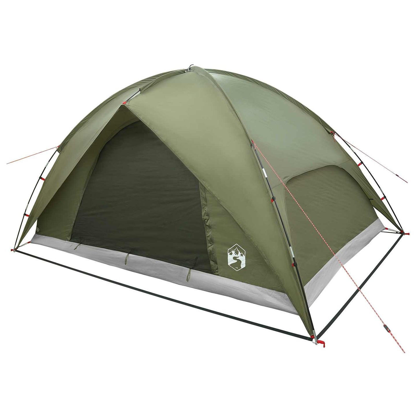 Camping Tent with Rainfly Water-resistant Dome Olive Green