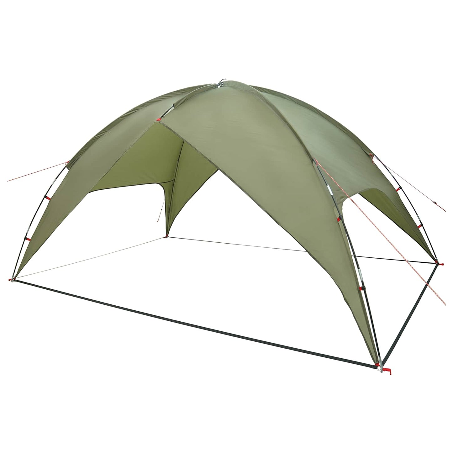 Camping Tent with Rainfly Water-resistant Dome Olive Green