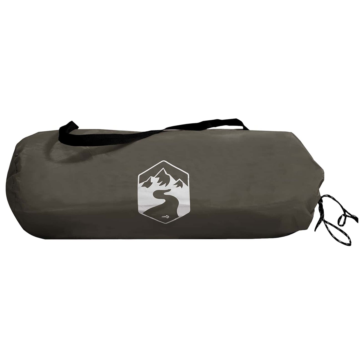 Camping Tarp with Mesh Walls Brown Grey 340 x 260 x 220 cm