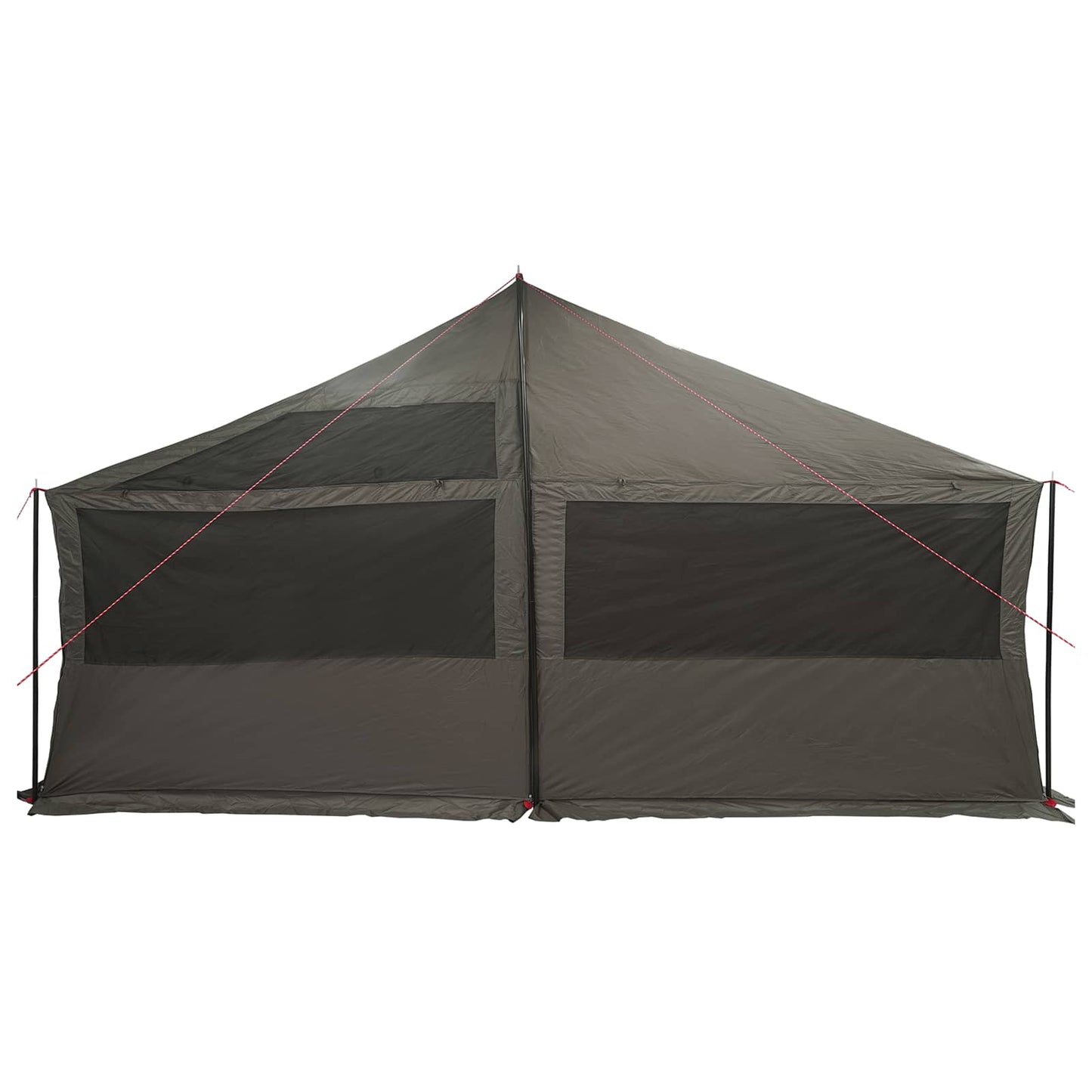 Family Tent Brown grey 600 x 400 x 268 cm Polyester and Steel