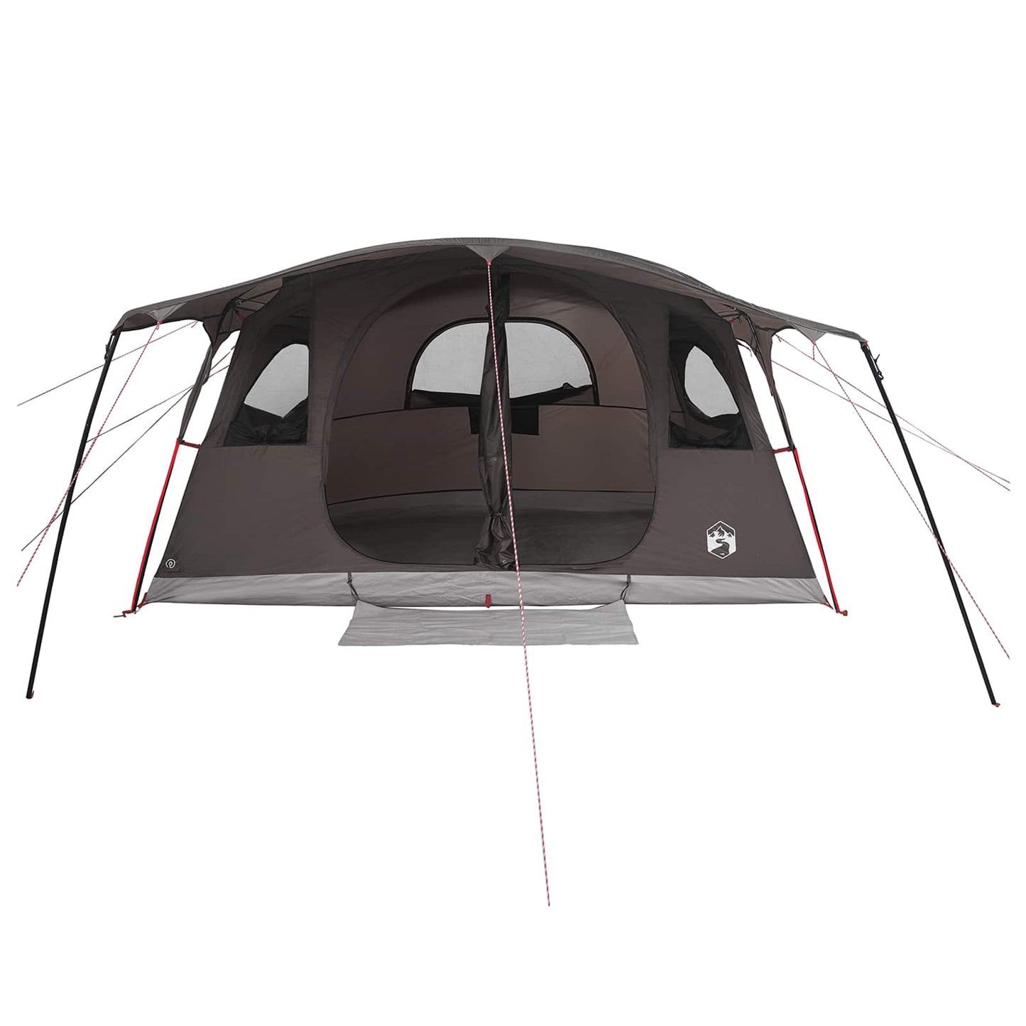 Tunnel Tent Brown Grey 427 x 305 x 205 cm Polyester and Steel