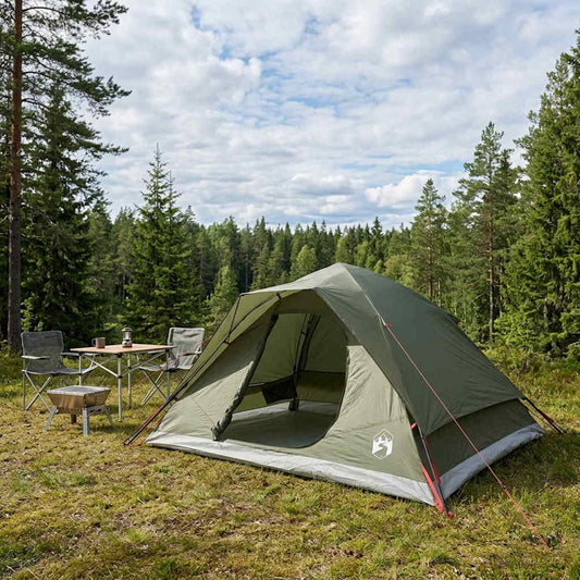 Instant Tent Olive Green 305 x 215 x 140 cm Polyester and Steel
