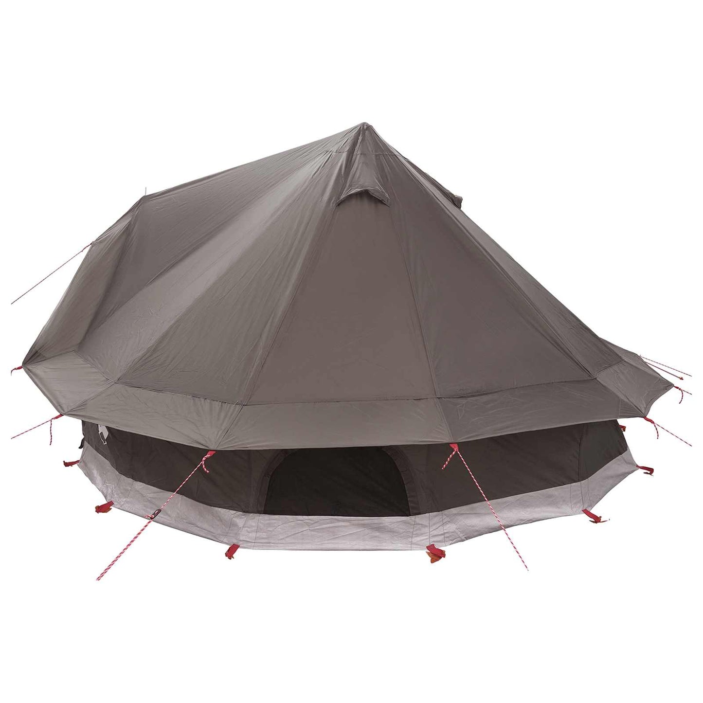 Tipi Tent Brown Grey 700 x 700 x 395 cm Polyester and Steel
