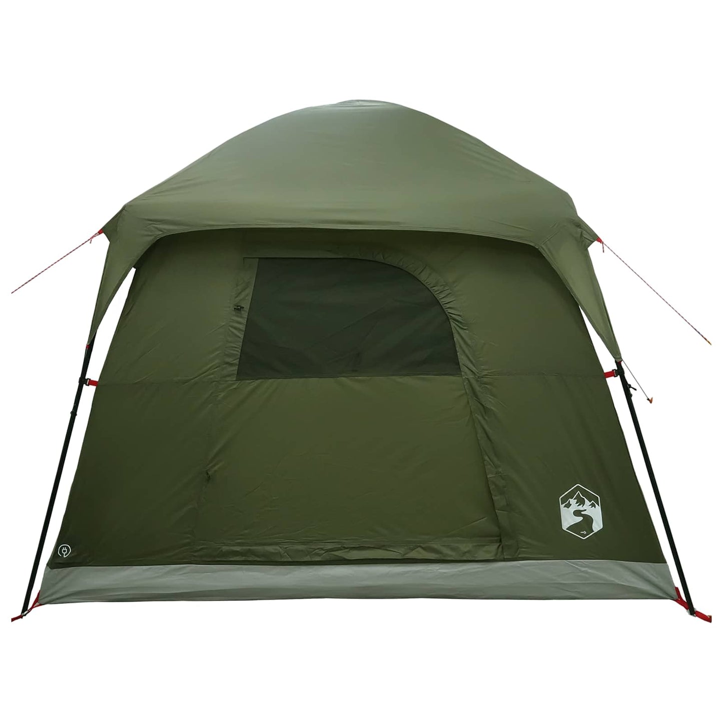 Cabin Tent Olive Green 244 x 213 x 183 cm Polyester and Steel