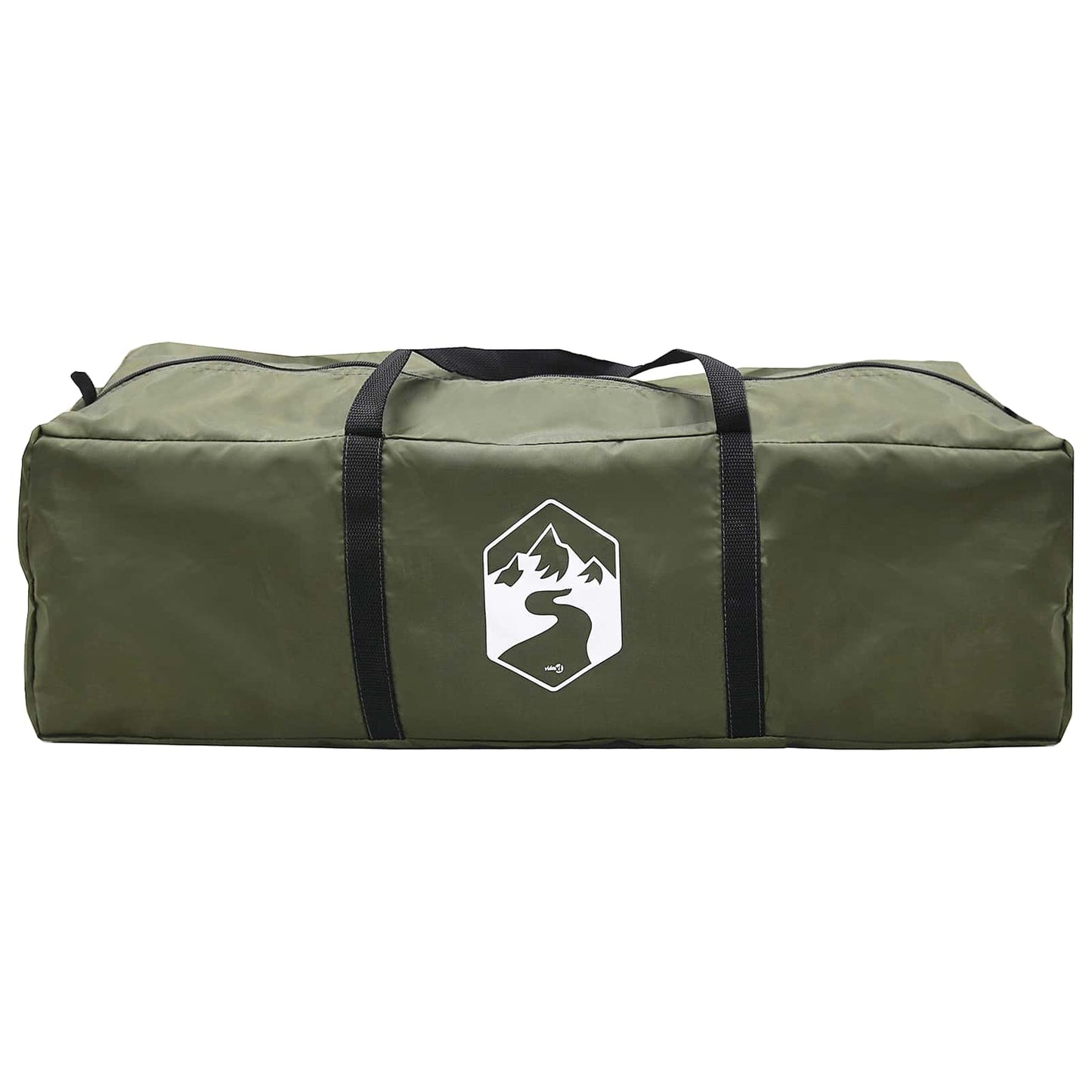 Tipi Tent Olive Green 300 x 300 x 200 cm Polyester and Steel