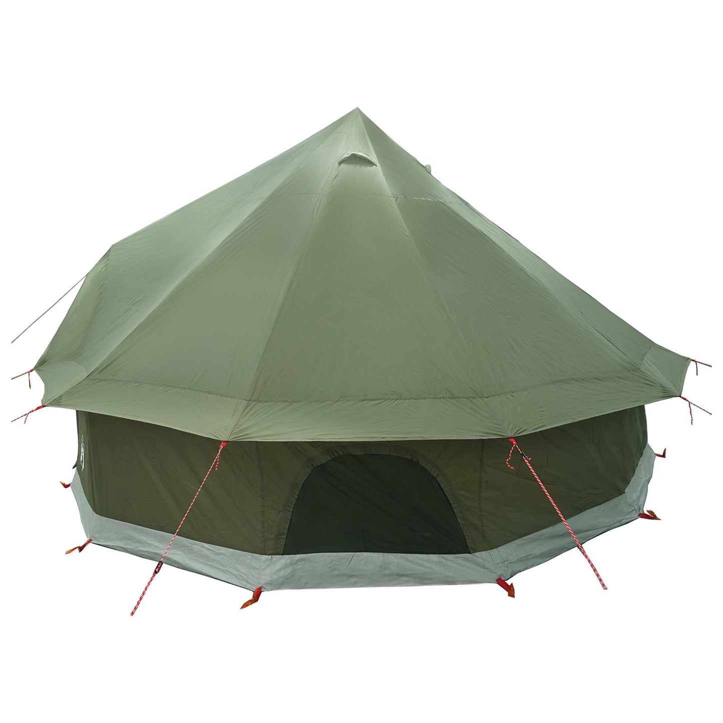 Tipi Tent Olive Green 300 x 300 x 200 cm Polyester and Steel