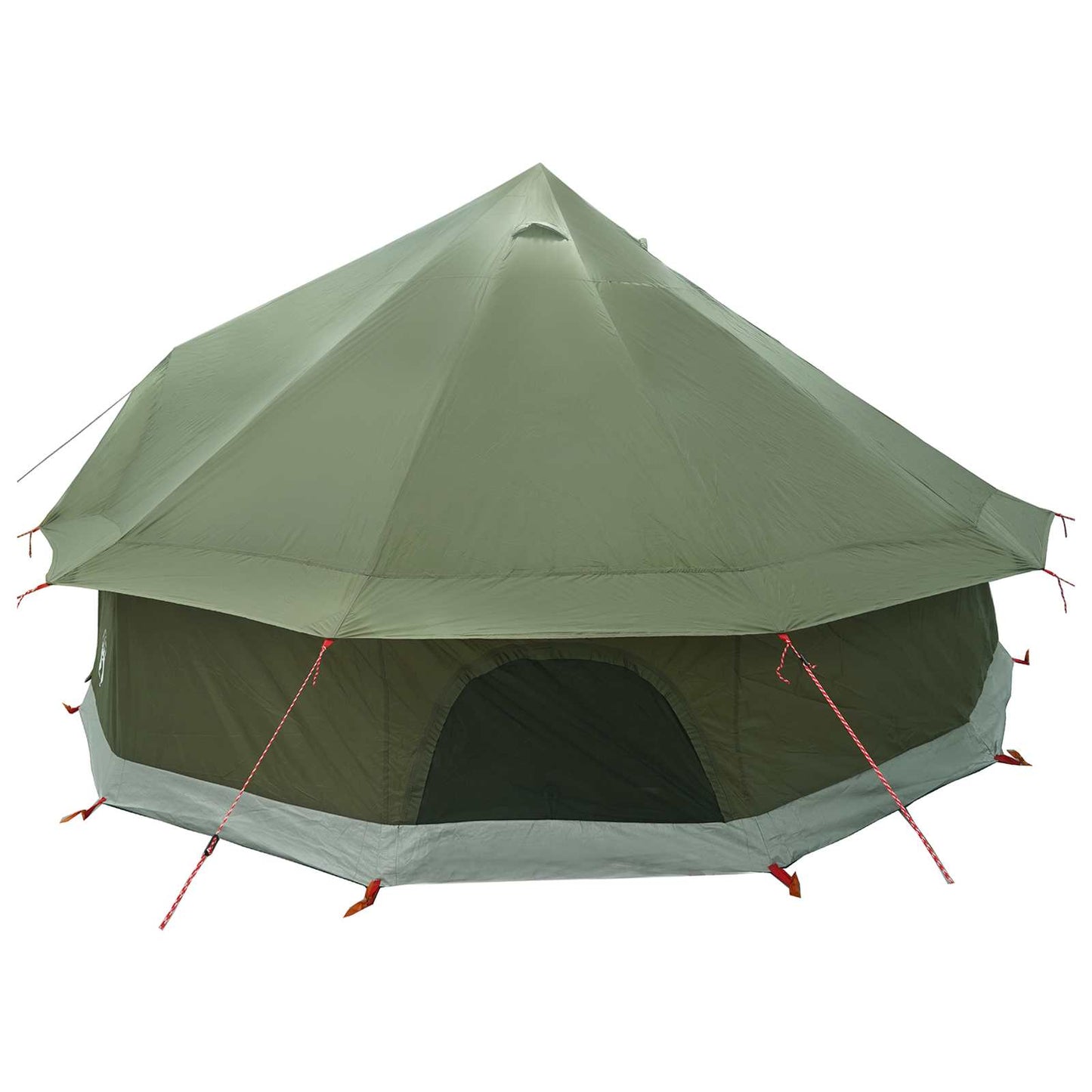 Tipi Tent Olive Green 400 x 400 x 250 cm Polyester and Steel