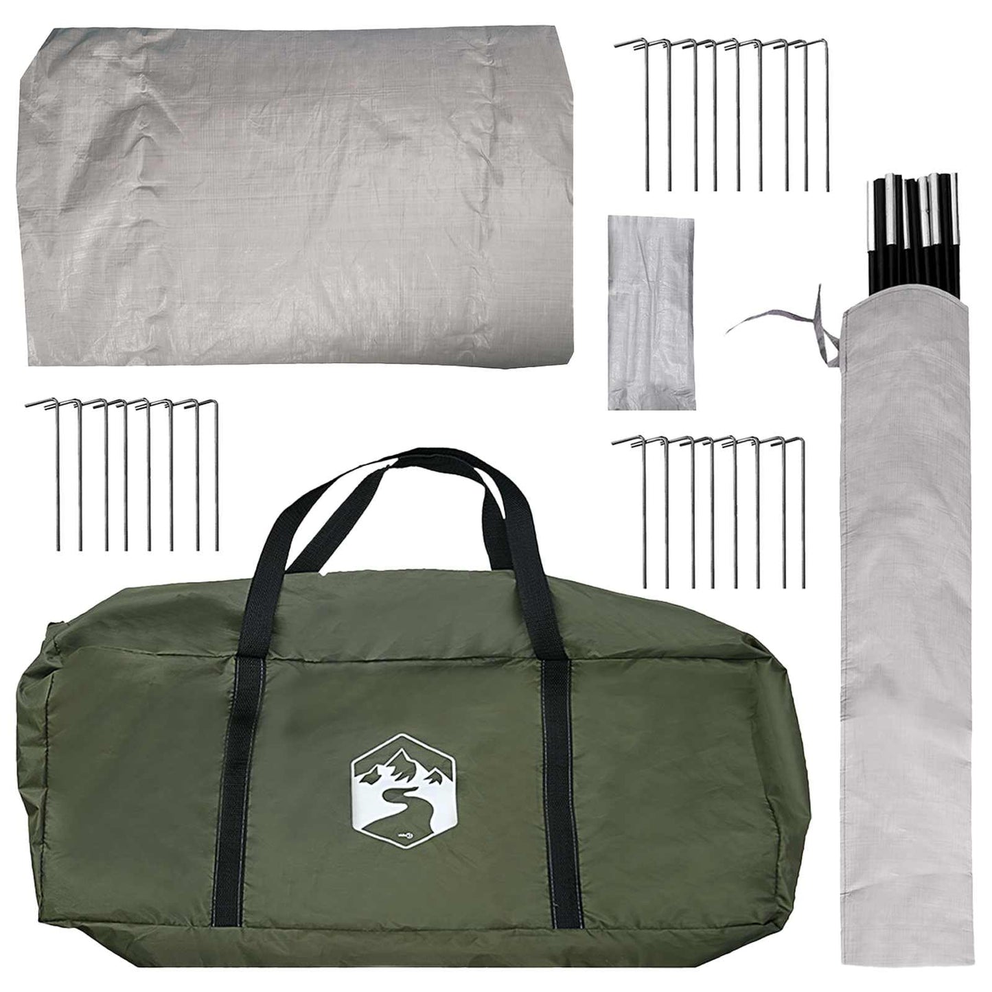 Tipi Tent Olive Green 600 x 600 x 350 cm Polyester and Steel