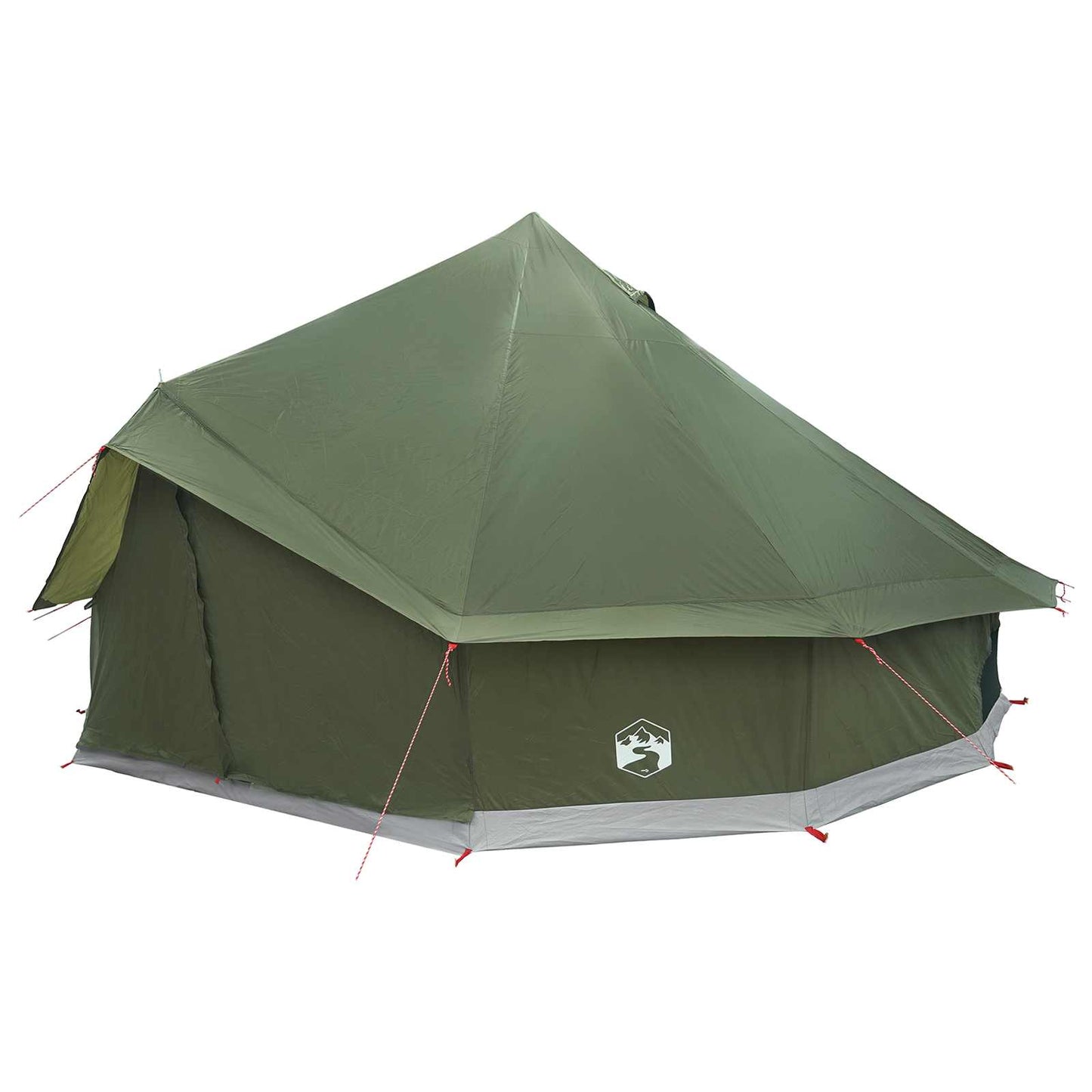 Tipi Tent Olive Green 500 x 500 x 300 cm Polyester and Steel