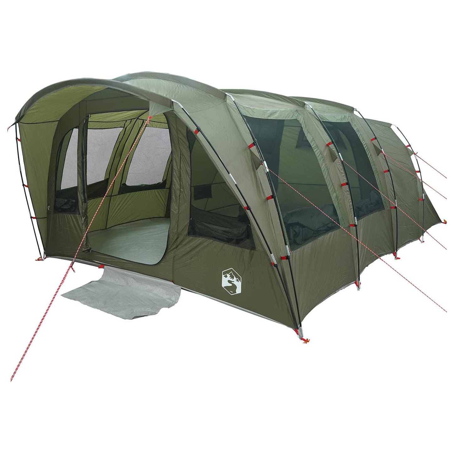 Tunnel Tent Olive Green 427 x 315 x 178 cm Polyester and Steel