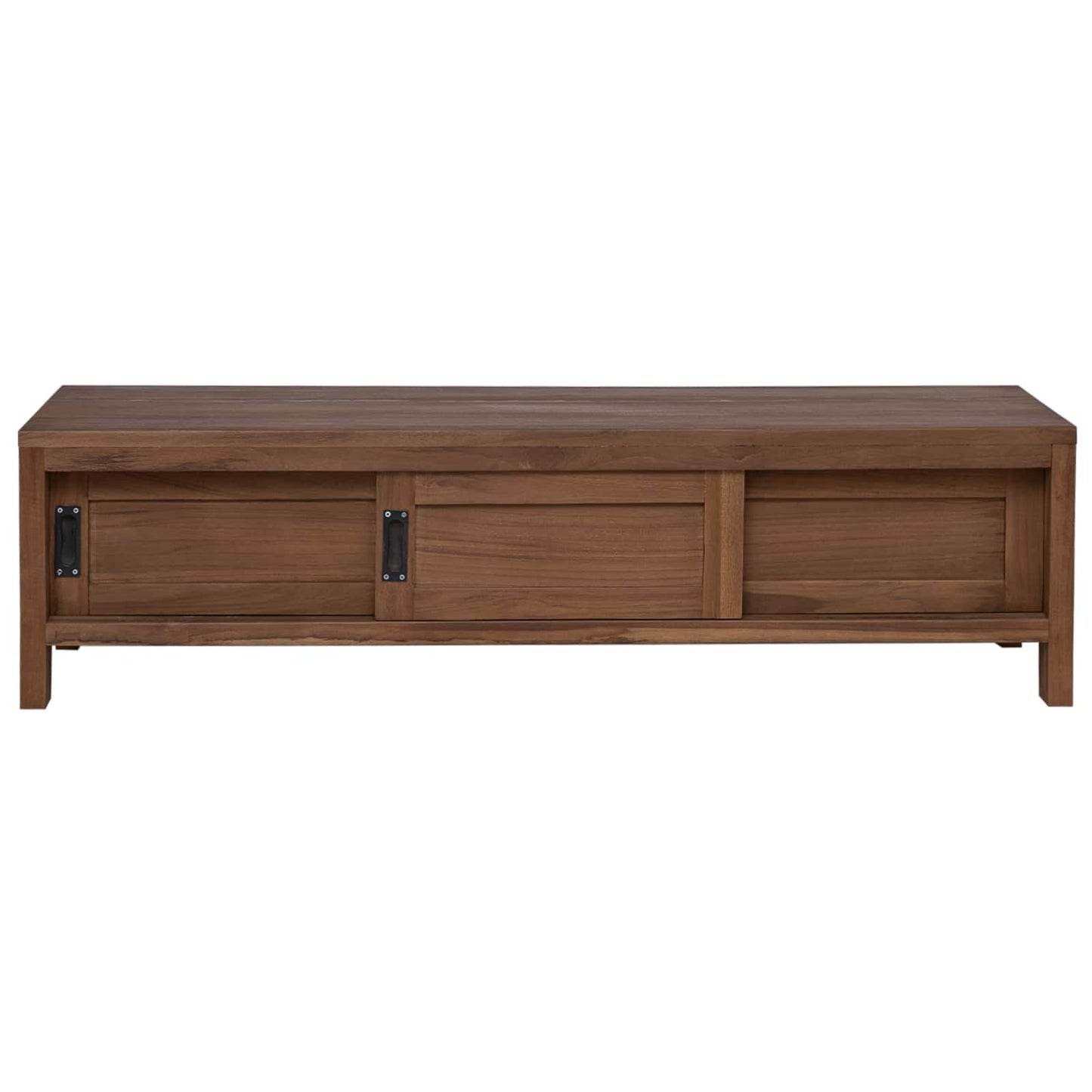 TV Cabinet 110 x 30 x 30 cm Solid Teak Wood Natural