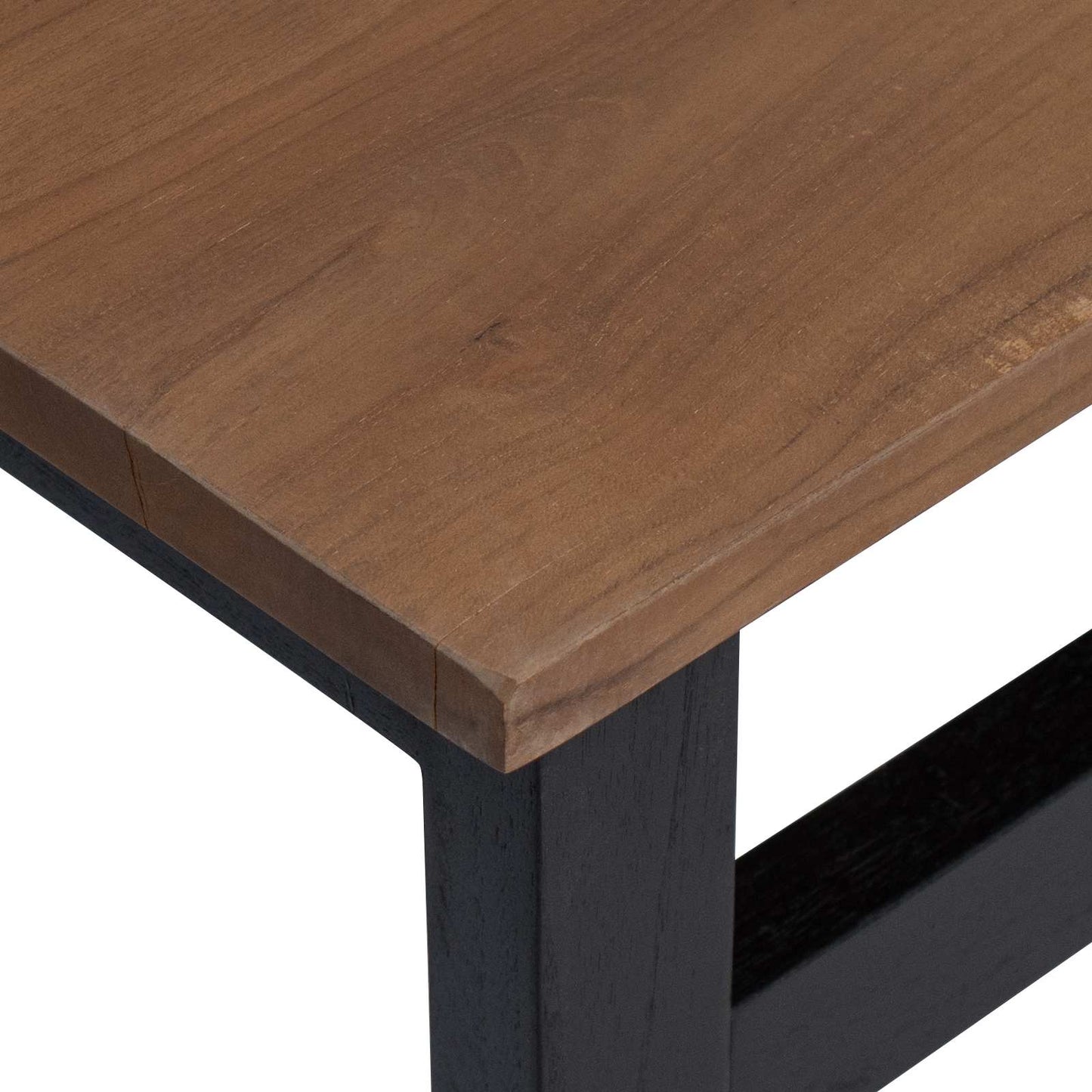 Desk Natural Solid Teak Wood 100 x 45 x 75cm