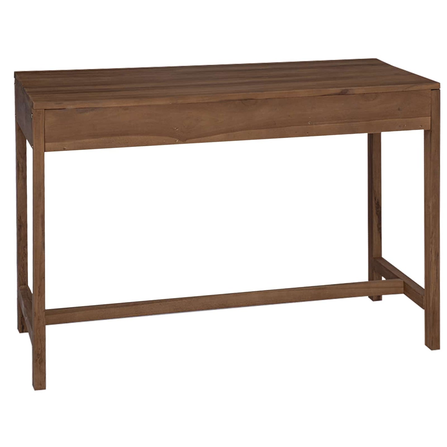 Desk with Drawers Natural Solid Teak Wood 110 x 50 x 75 cm