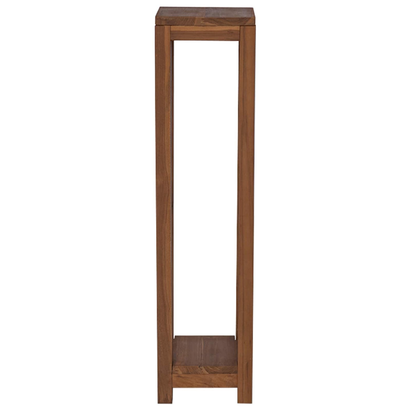 Plant Stand 2 pcs Natural 25 x 25 x 100 cm Solid Teak Wood
