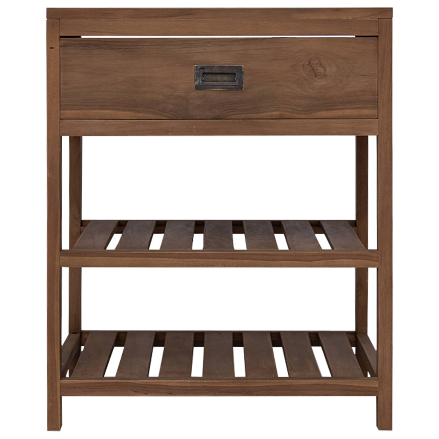 Bathroom Cabinet Natural 60 x 45 x 75 cm Solid Teak Wood