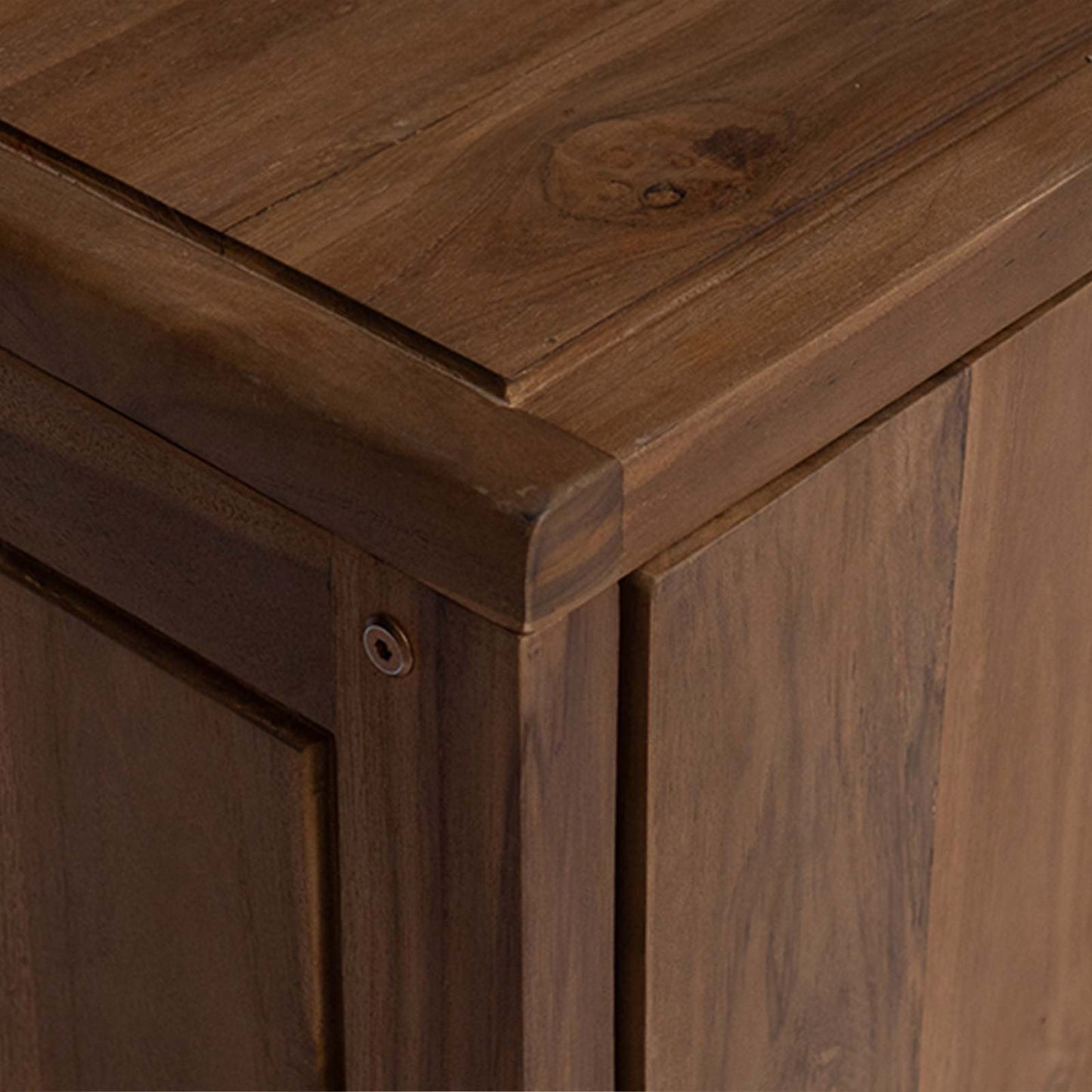 Bathroom Side Cabinet Natural 45 x 30 x 70 cm Solid Teak Wood