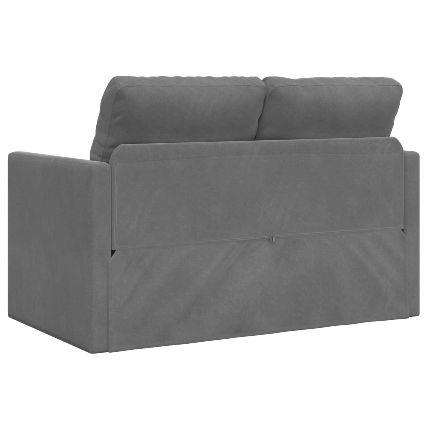 Folding Sofa Bed Dark Grey 122 x 70 x 60 cm Velvet