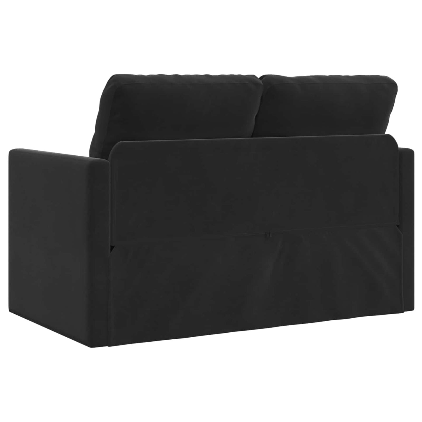 Folding Sofa Bed Black 122 x 70 x 60 cm Velvet