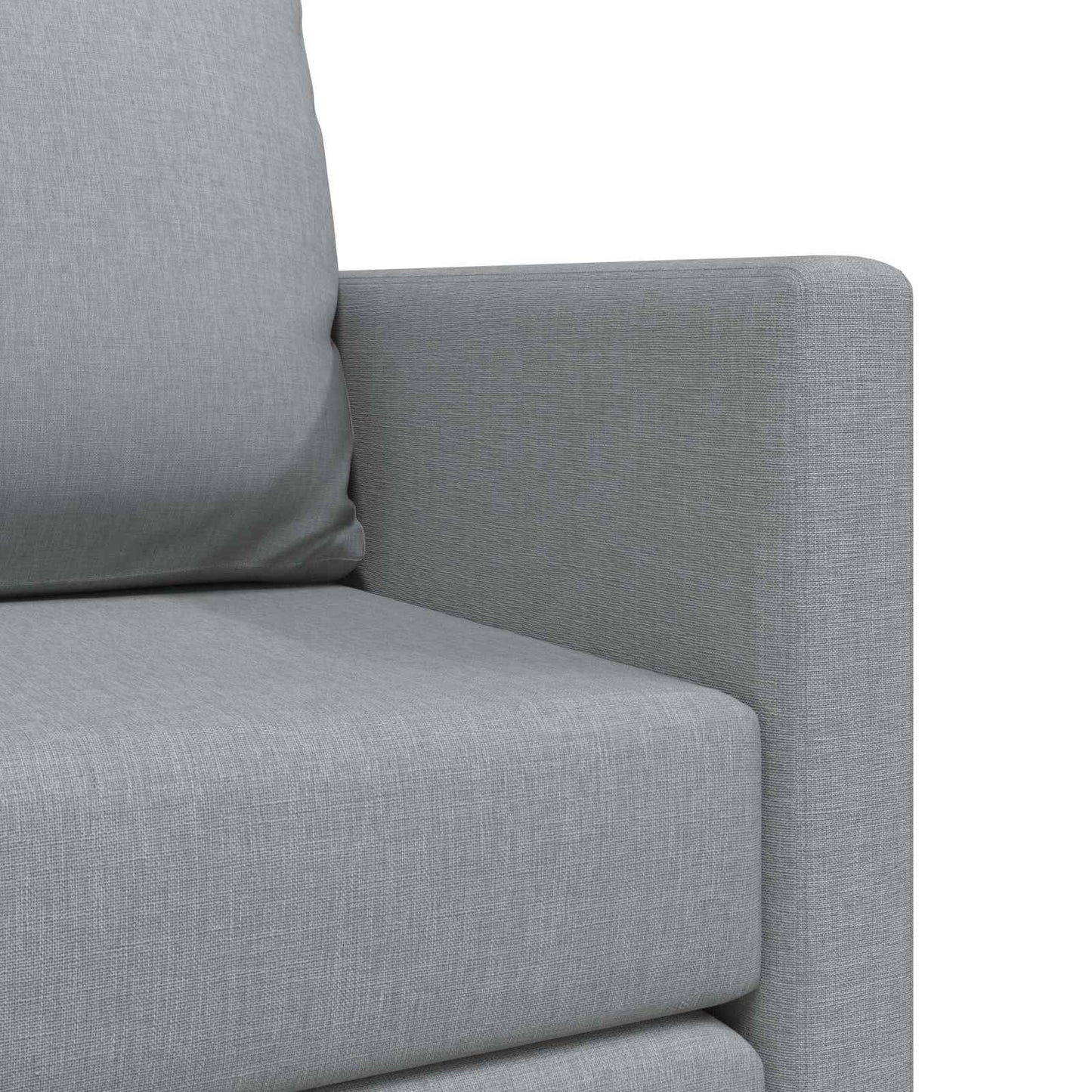 Folding Sofa Bed Light Grey 112 x 60 x 55 cm Fabric