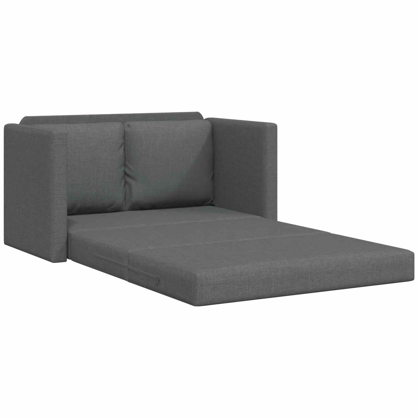 Folding Sofa Bed Dark Grey 112 x 60 x 55 cm Fabric