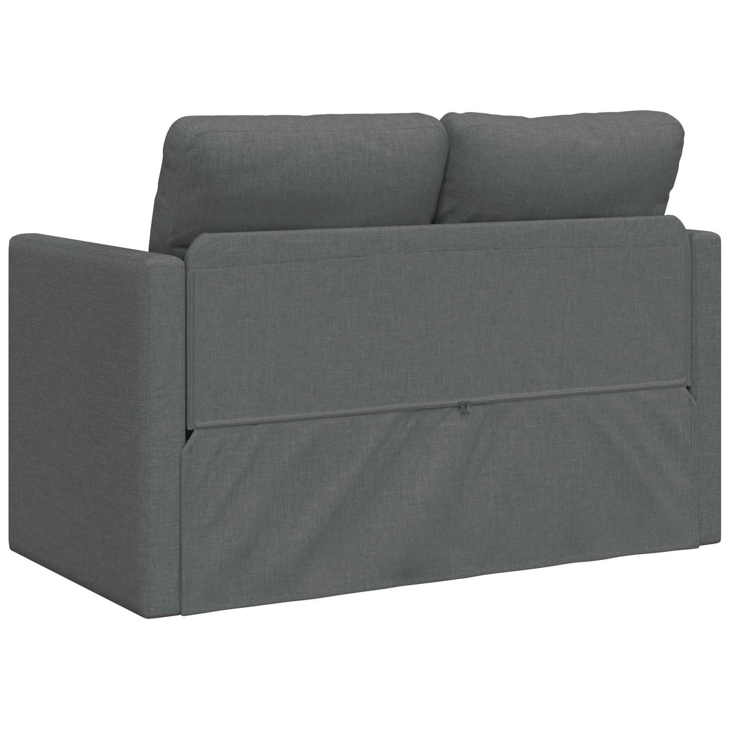 Folding Sofa Bed Dark Grey 112 x 60 x 55 cm Fabric