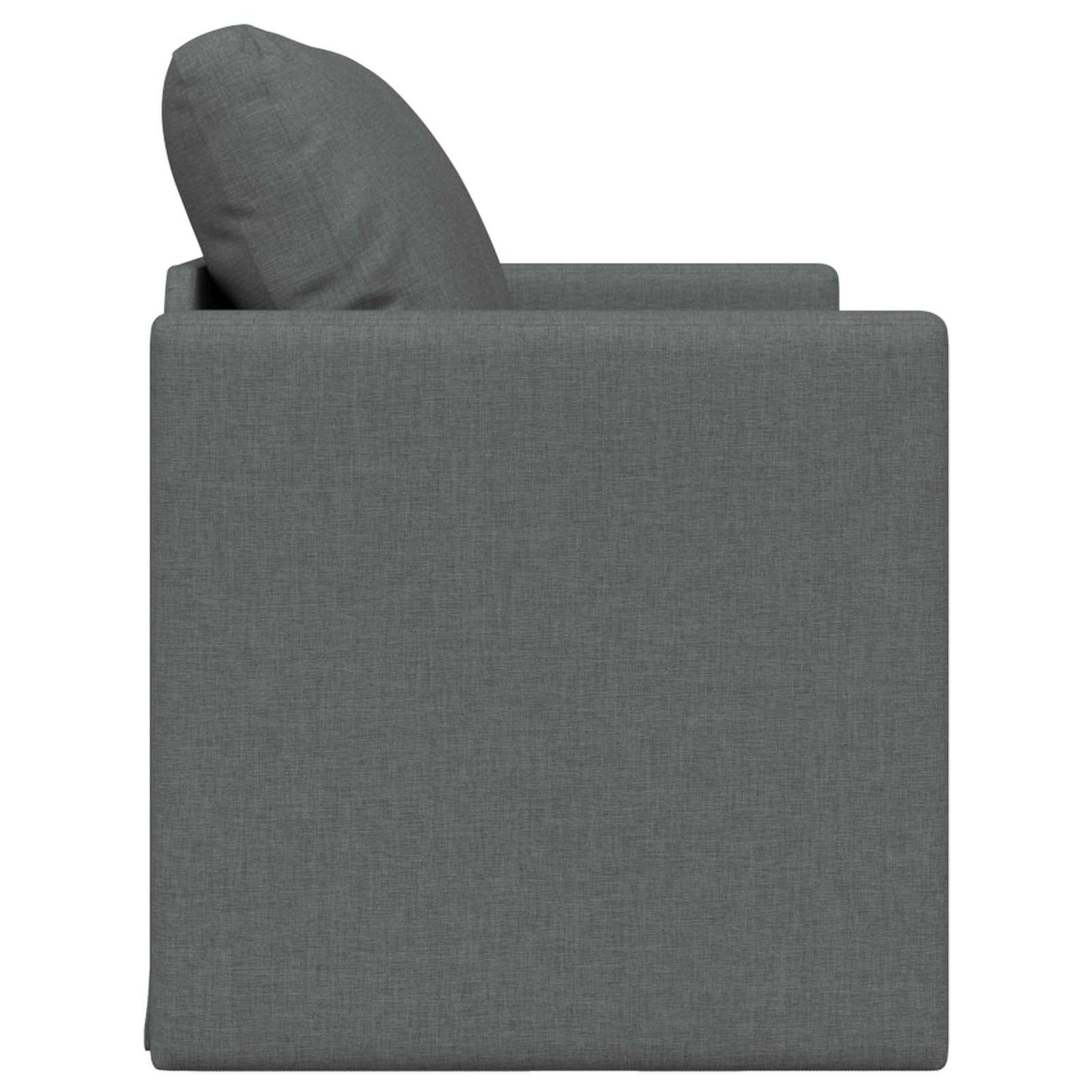 Folding Sofa Bed Dark Grey 112 x 60 x 55 cm Fabric
