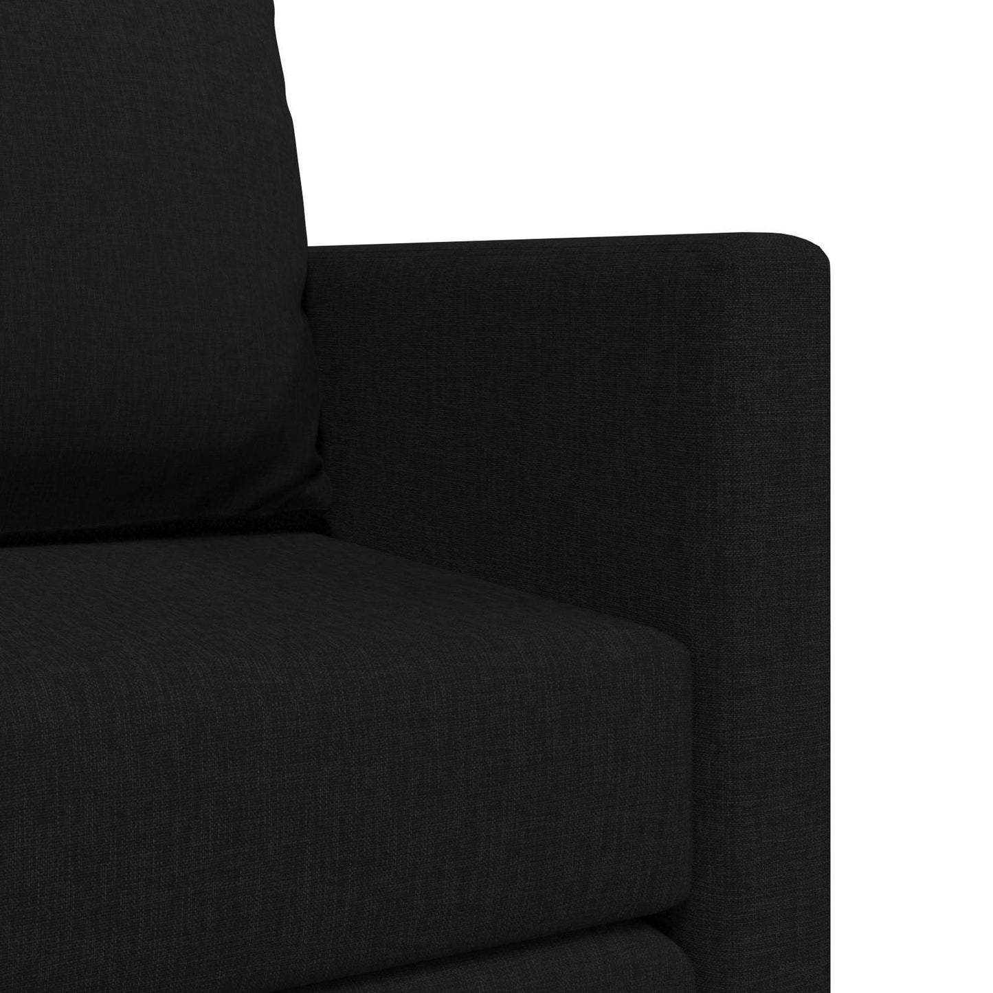 Folding Sofa Bed Black 112 x 60 x 55 cm Fabric