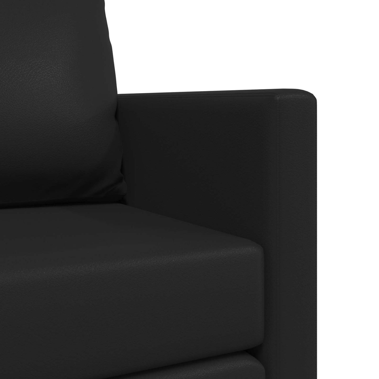 Folding Sofa Bed Black 112 x 60 x 55 cm Faux Leather