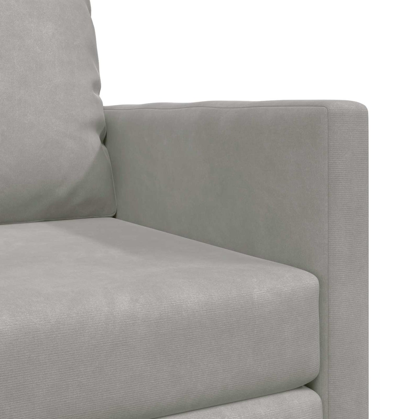Folding Sofa Bed Light Grey 74 x 77 x 81 cm Velvet
