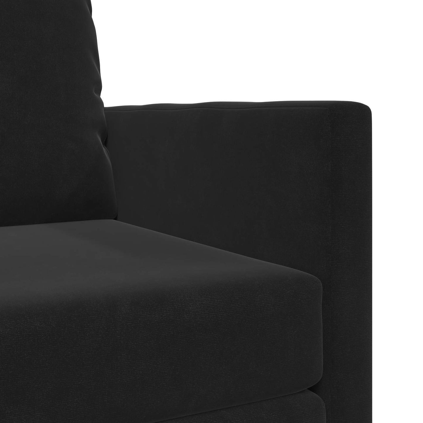 Folding Sofa Bed Black 74 x 77 x 81 cm Velvet