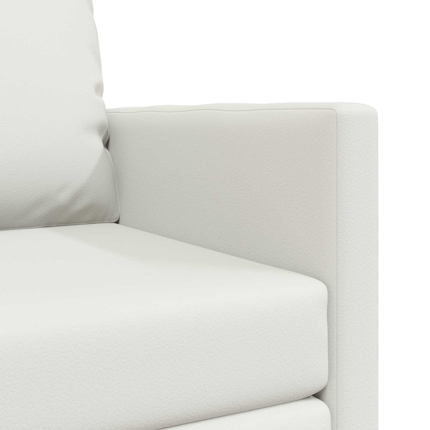 Folding Sofa Bed White 74 x 77 x 81 cm Faux Leather