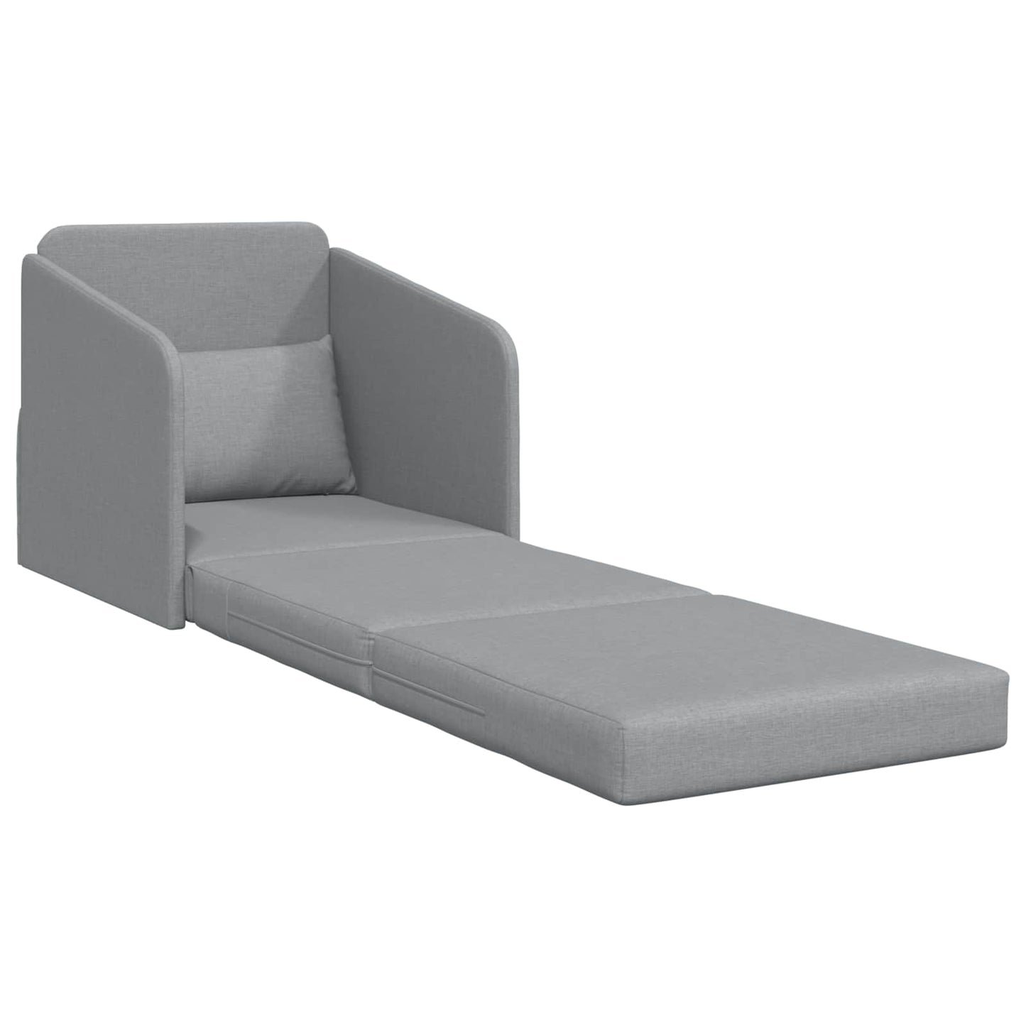 Folding Sofa Bed Light Grey 65 x 80 x 83 cm Fabric