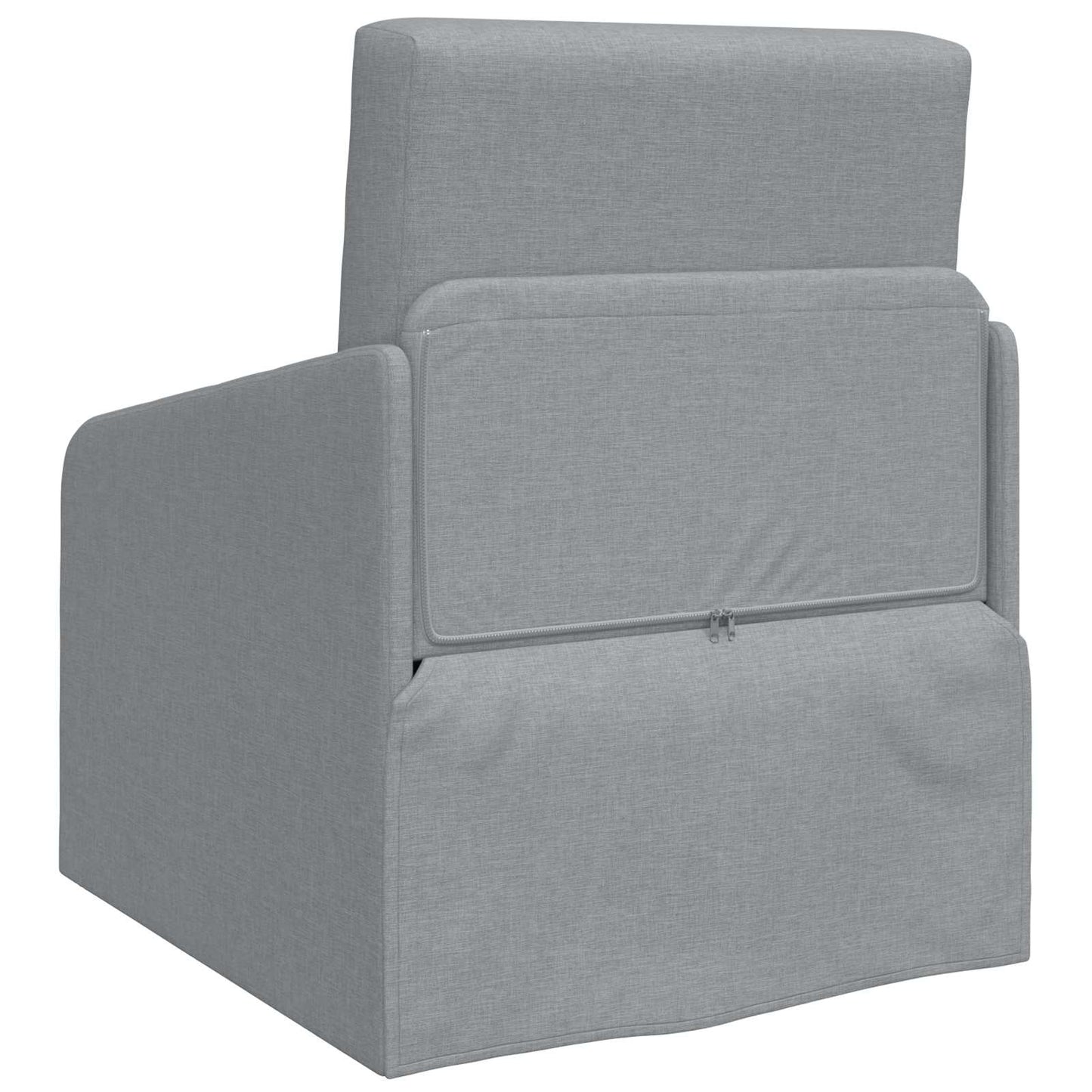 Folding Sofa Bed Light Grey 65 x 80 x 83 cm Fabric