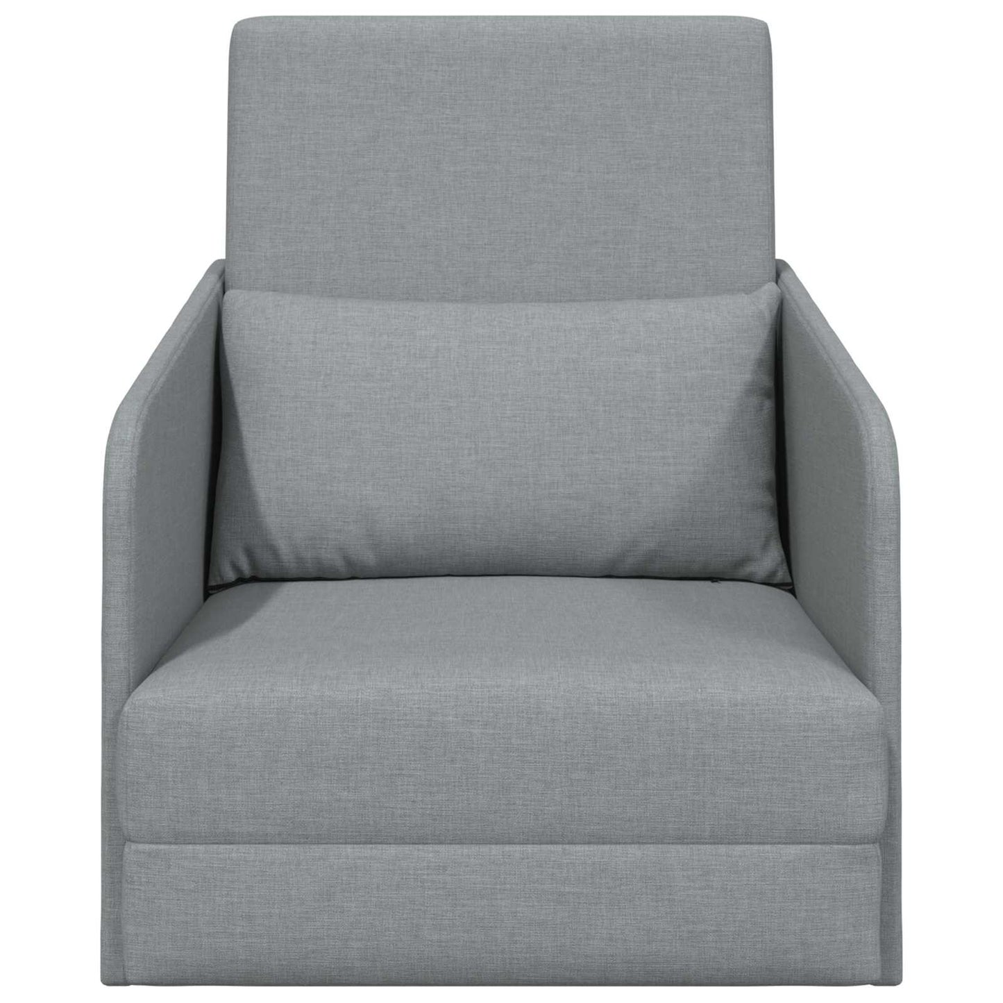 Folding Sofa Bed Light Grey 65 x 80 x 83 cm Fabric