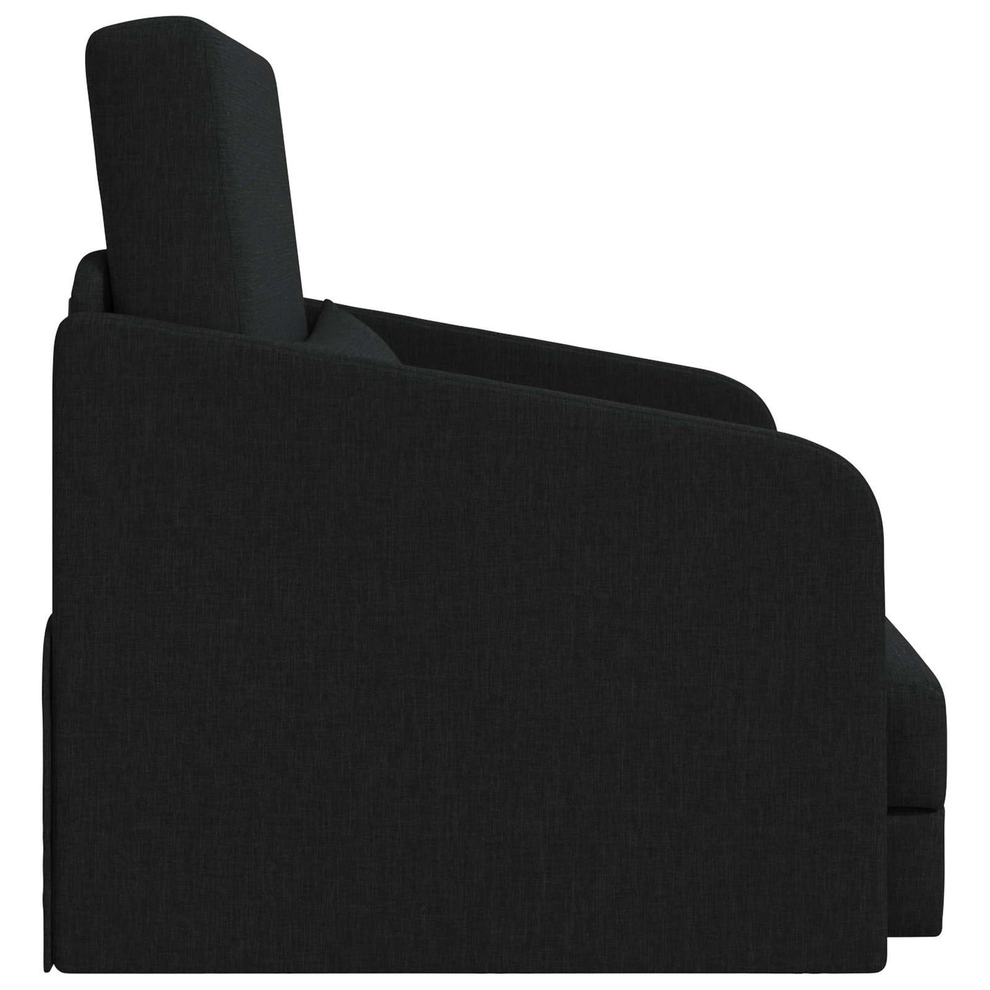 Folding Sofa Bed Black 65 x 80 x 83 cm Fabric