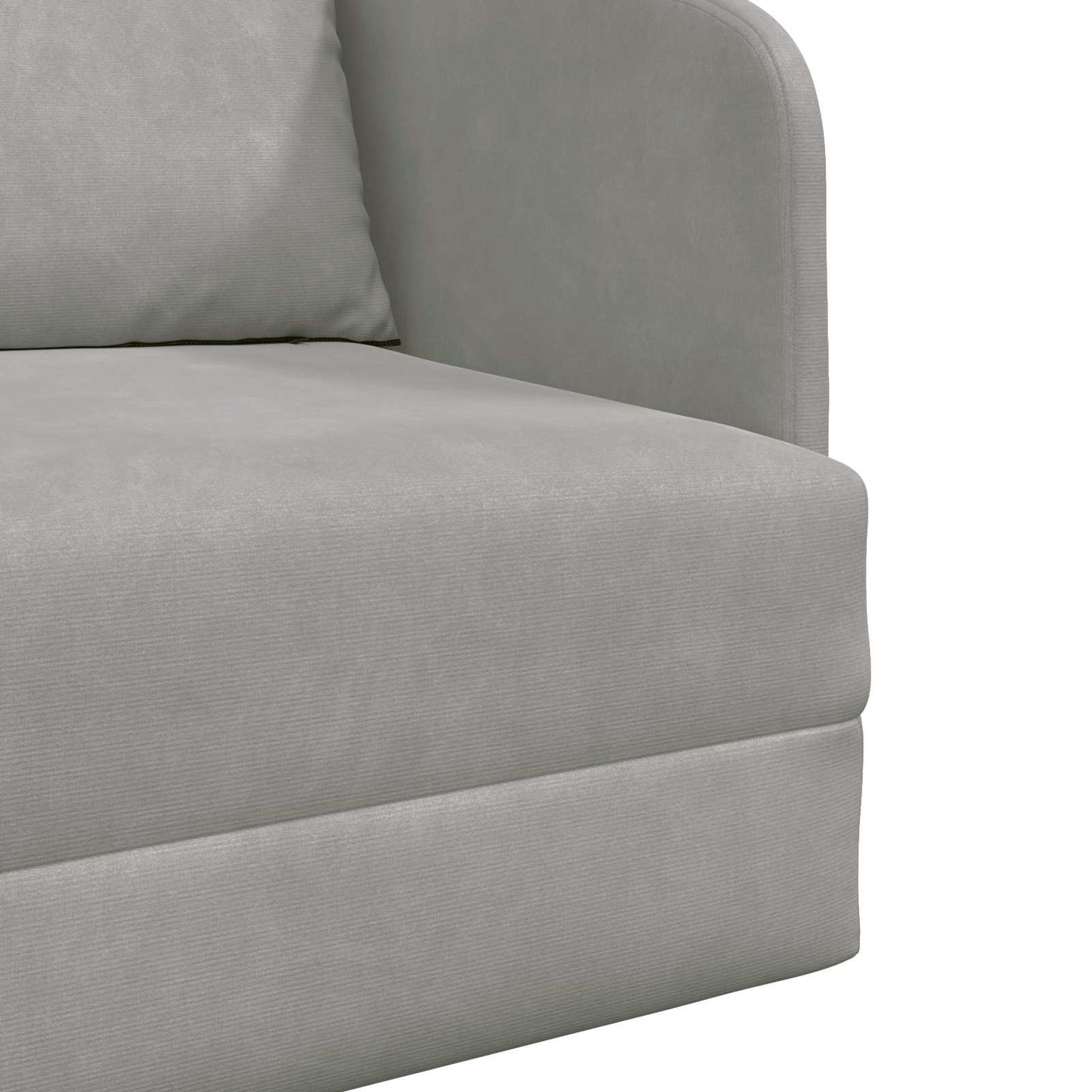 Folding Sofa Bed Light Grey 65 x 80 x 83 cm Velvet