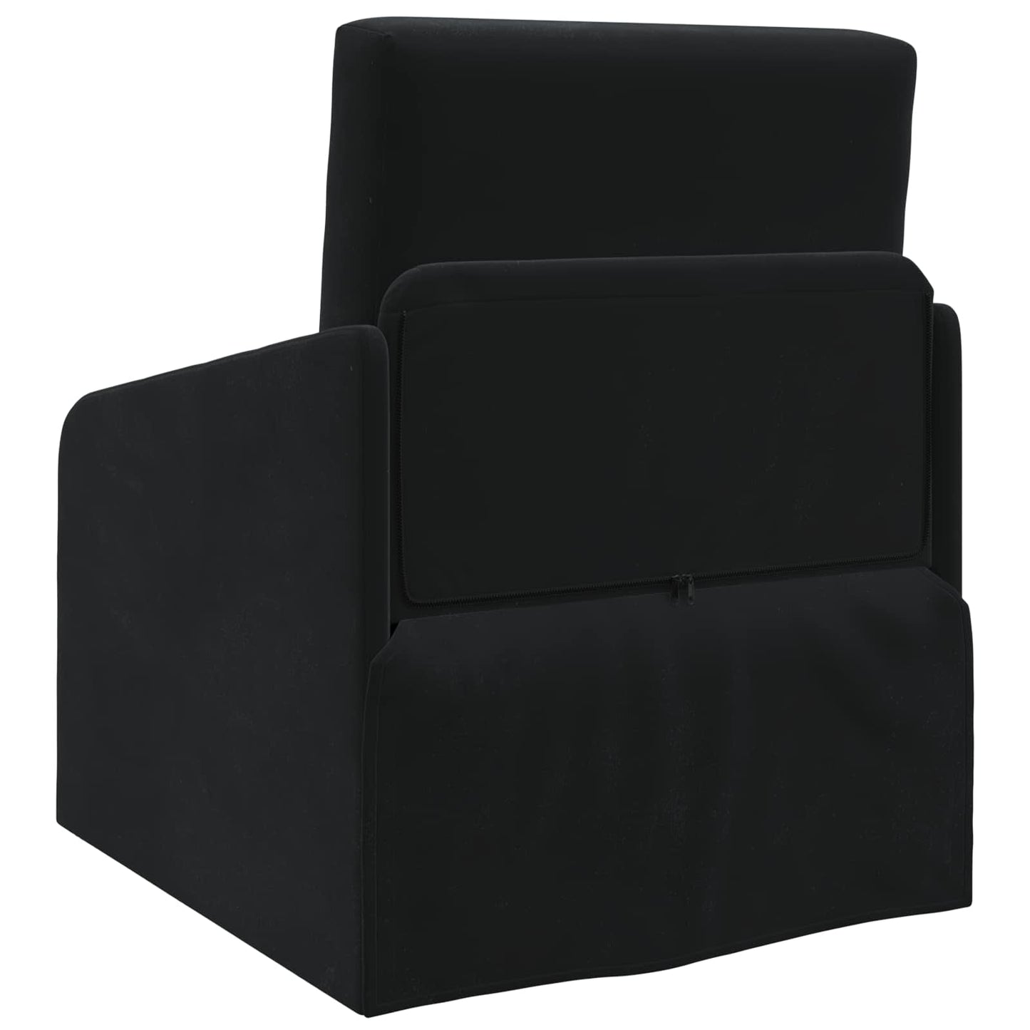 Folding Sofa Bed Black 65 x 80 x 83 cm Velvet