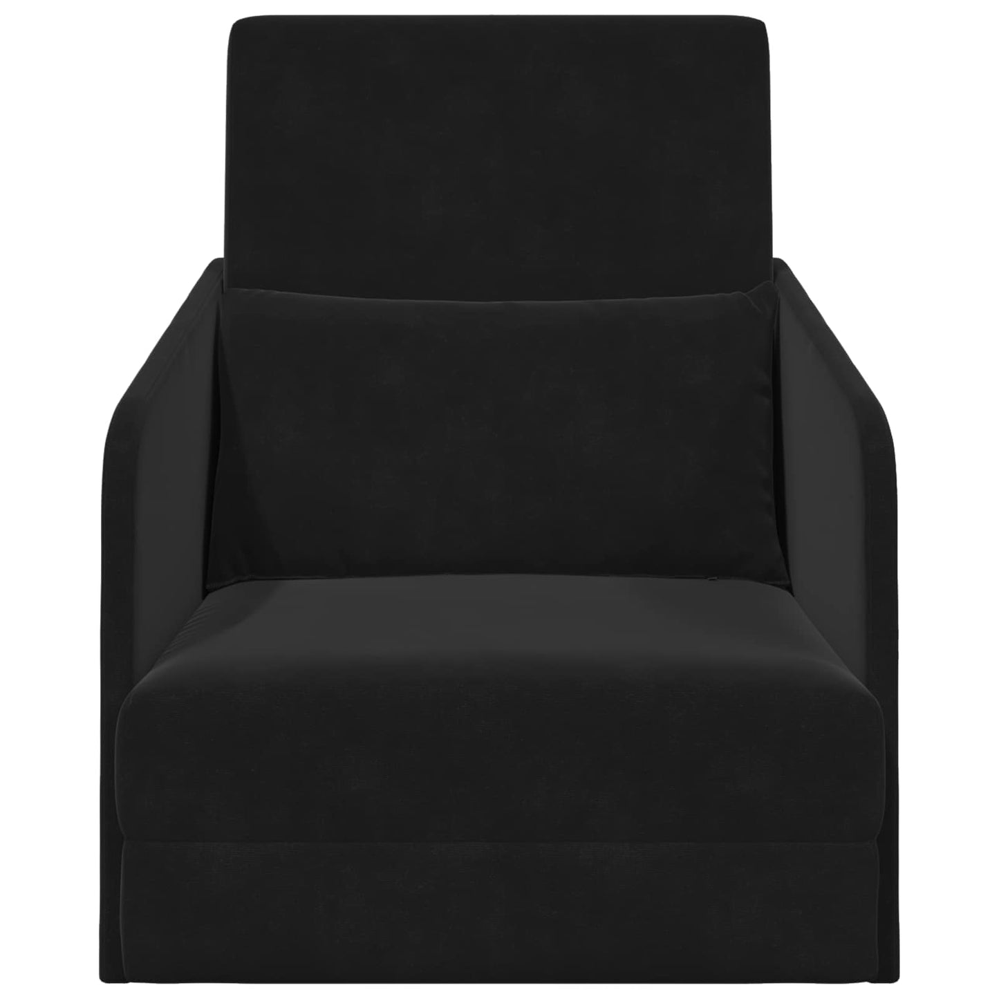 Folding Sofa Bed Black 65 x 80 x 83 cm Velvet