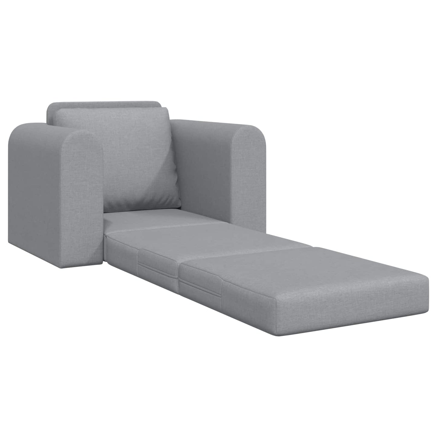 Folding Sofa Bed Light Grey 98 x 71 x 83 cm Fabric