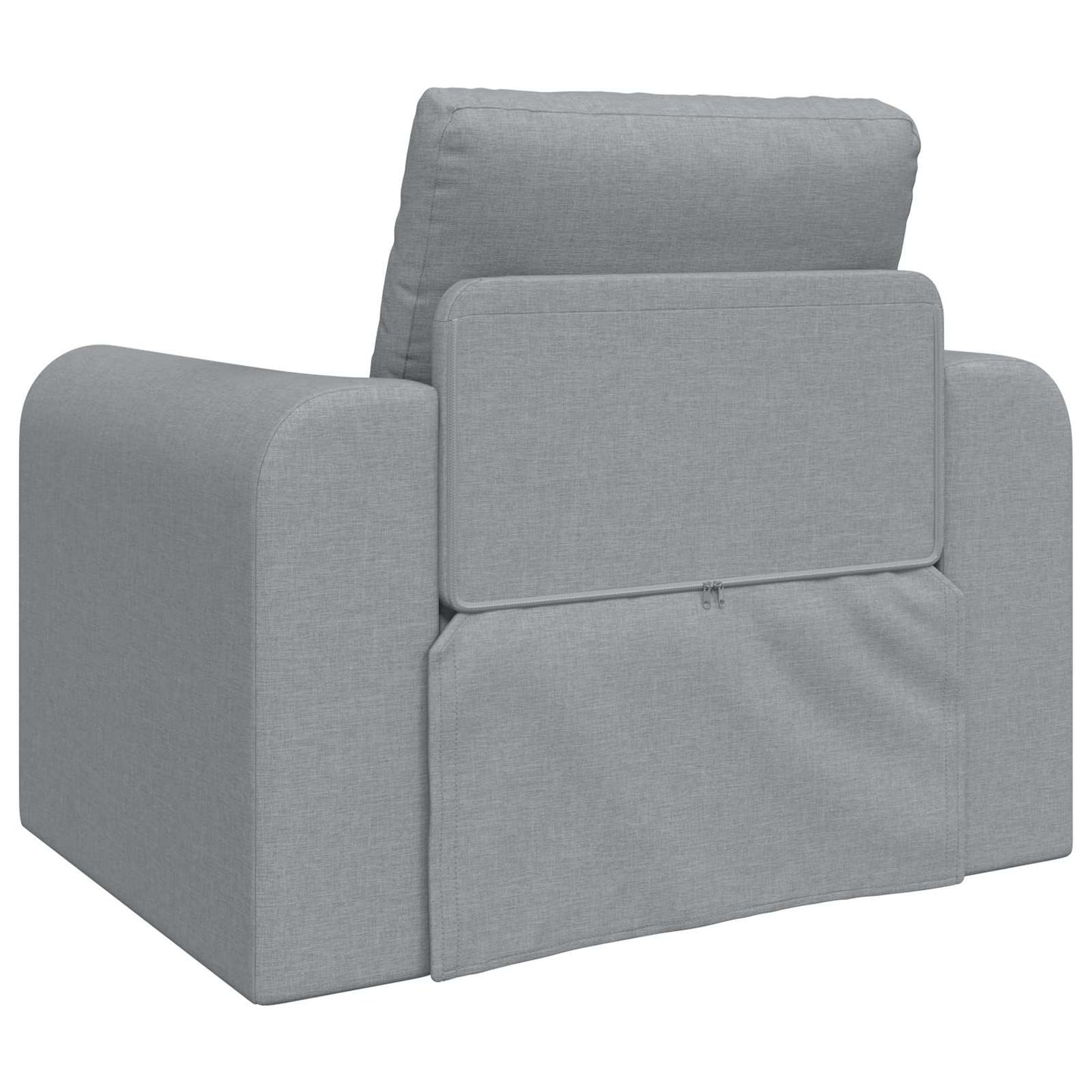 Folding Sofa Bed Light Grey 98 x 71 x 83 cm Fabric