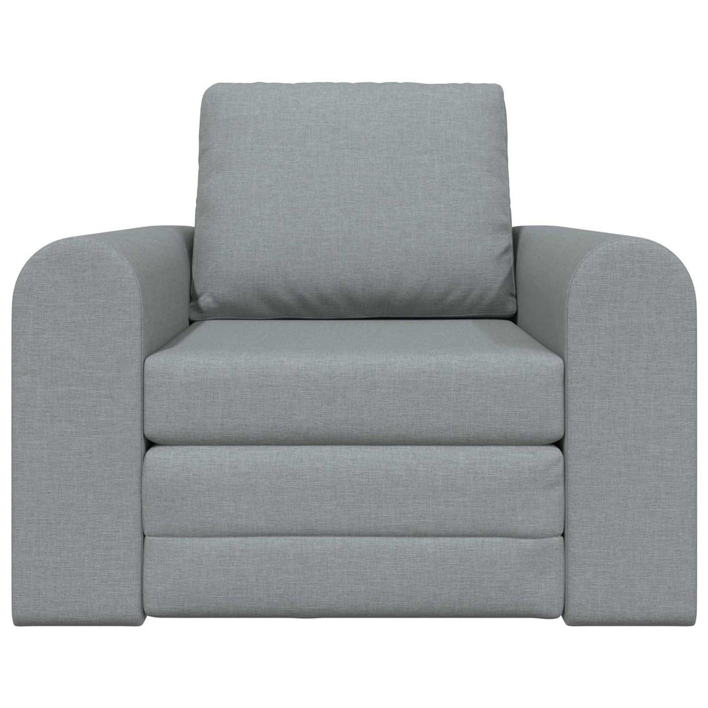 Folding Sofa Bed Light Grey 98 x 71 x 83 cm Fabric