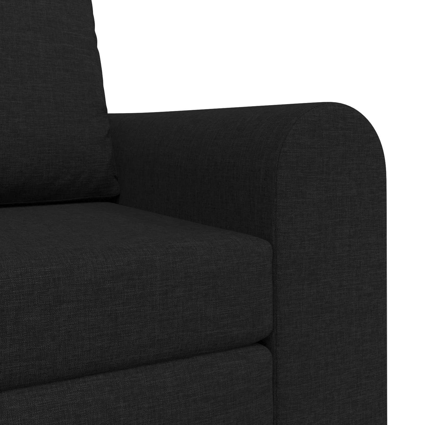Folding Sofa Bed Black 98 x 71 x 83 cm Fabric